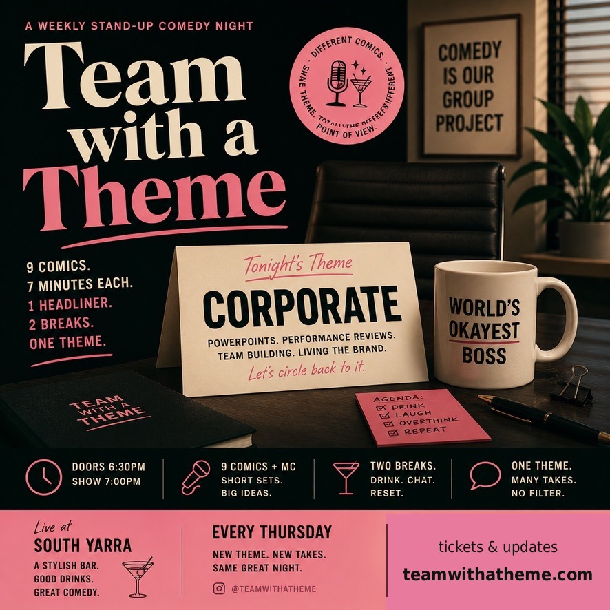 Team with a Theme Corporate poster tile