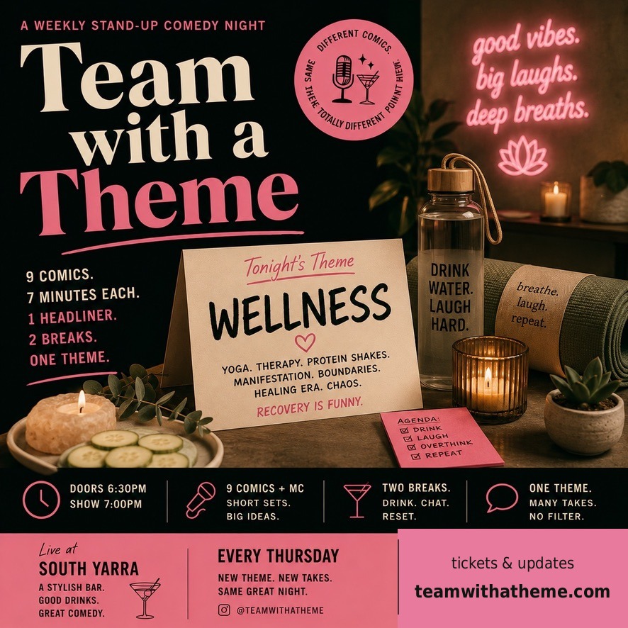 Team with a Theme Wellness poster tile